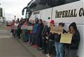 Protesters block coach from taking asylum seekers to Bibby Stockholm
